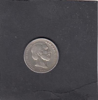 Beschrijving: 1/2 Gulden WILLEM III  